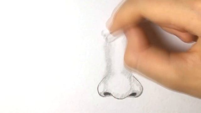 Как нарисовать нос карандашом✎урок рисования смотреть онлайн