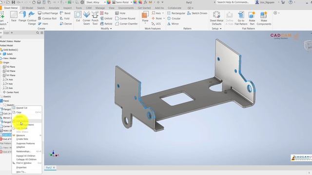 Inventor 2022 Tutorial #230 | 3D Sheet Metal Design смотреть онлайн