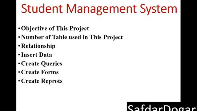 Small Project Student Management System in Access 2016 Part 1 Urdu/Hindi Tutorial смотреть онлайн