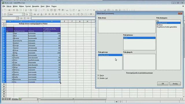 Excel - Tabela przestawna - LibreOffice смотреть онлайн