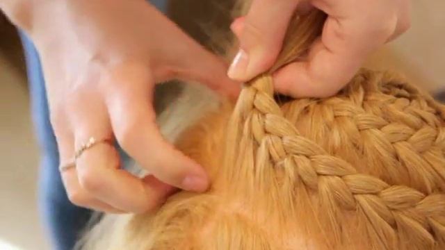 Ажурное плетение по всей голове смотреть онлайн