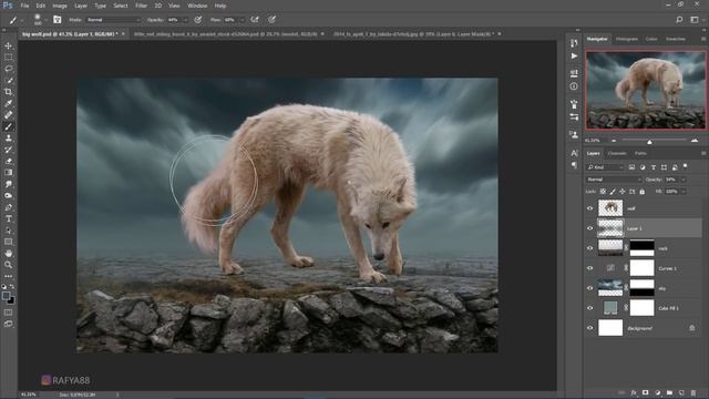 Big Wolf - Photoshop Manipulation Tutorial смотреть онлайн