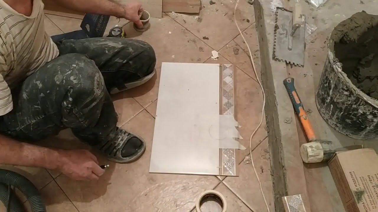 Как вырезать Отверстие в плитке Болгаркой смотреть онлайн