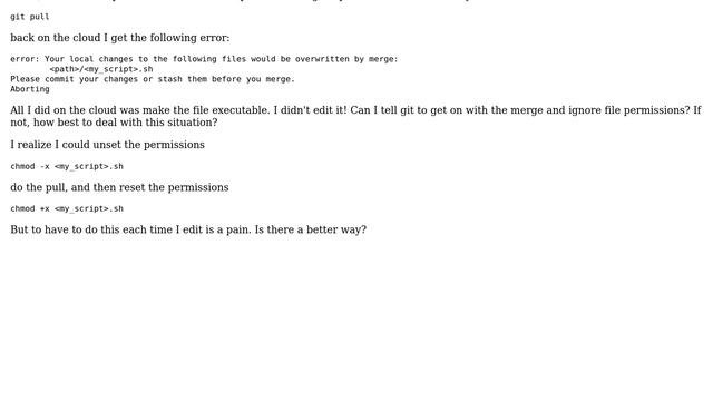 Can I tell git to ignore Linux permissions? смотреть онлайн