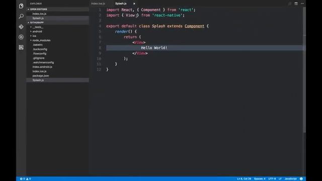 React Native Splash screen смотреть онлайн