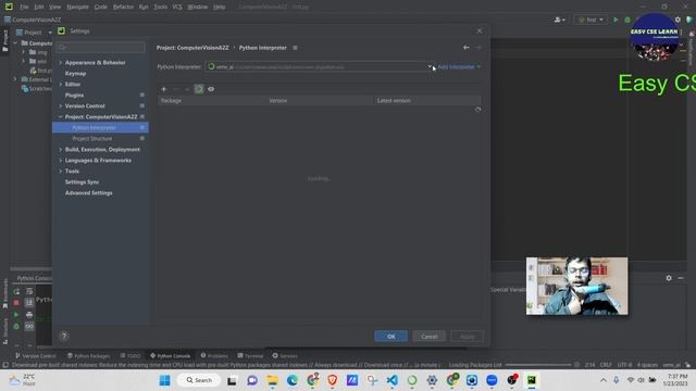 5. Computer Vision A2Z | Virtual env setup with PyCharm смотреть онлайн