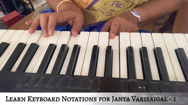 Online Music Class #47 - Keyboard Notations for Carnatic Music - Janta Varisaigal - 1 смотреть онлайн