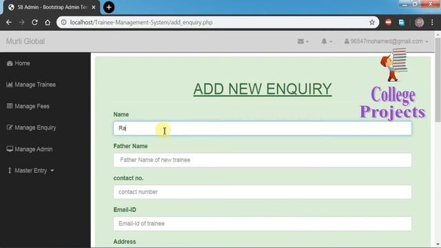Online Trainee Management System Project in PHP | MYSQLI | HTML | CSS | Ajax– College Project for C смотреть онлайн
