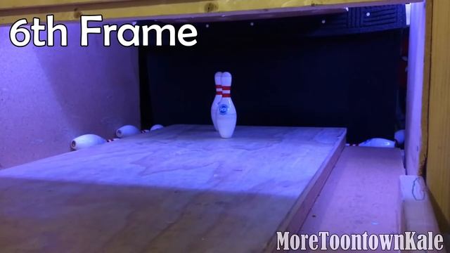 10 Frames of Mini Bowling Pinsetter View! смотреть онлайн