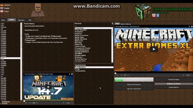 Minecraft Version Changer (auto. mod installer) смотреть онлайн