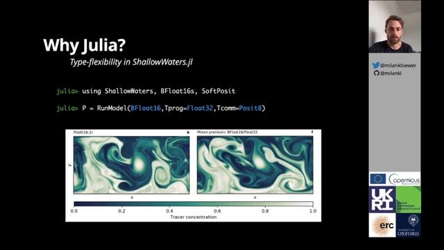 JuliaCon 2020 | Climate models in 16bit: Arithmetic and algorithmic challenges | Milan Kloewer смотреть онлайн