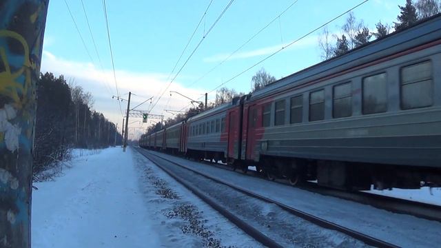 Электропоезд ЭД4М-0148 сообщением Виноградово - Москва смотреть онлайн