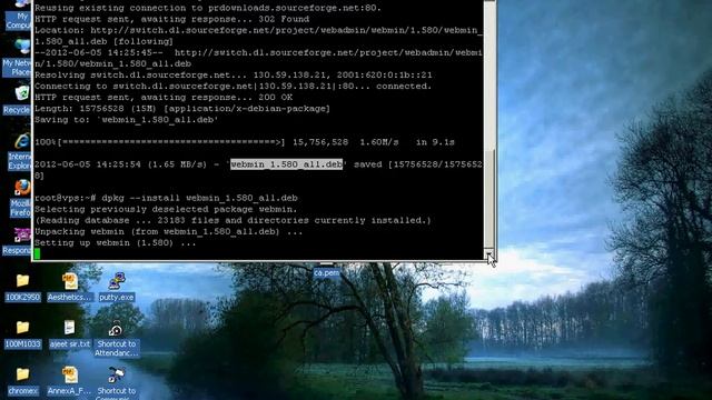webmin installation on debian 6 host1free VPS смотреть онлайн