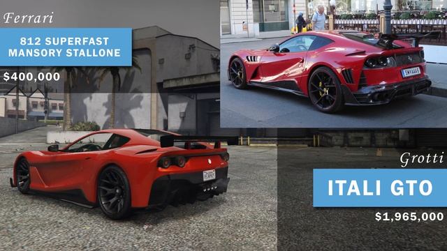 GTA V Ferrari Cars in Real Life | 2021 смотреть онлайн