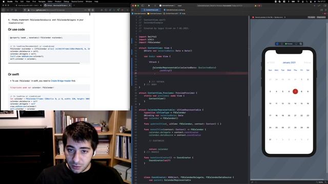 Use Any Cocoapod with SwiftUI: Let's make a calendar смотреть онлайн