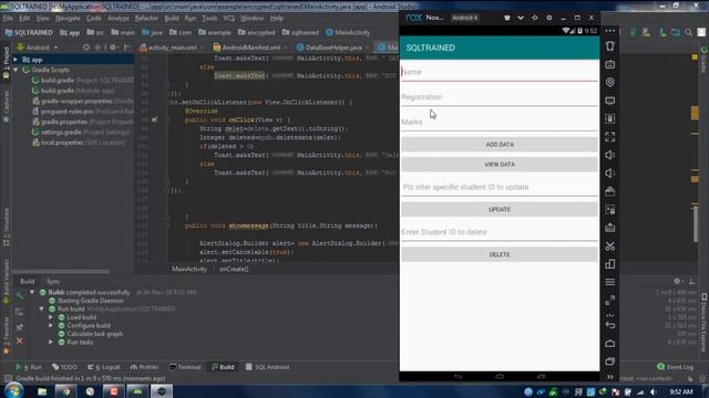 How to view SQLite Database Tables directly from android studio..Tutorial смотреть онлайн