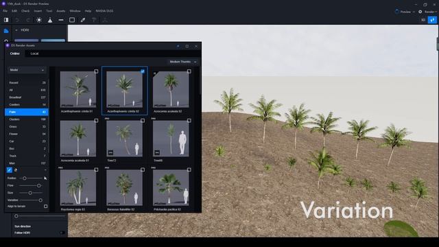 D5 Render Plant Tool | Asset Library/Brush/Scatter/Eraser смотреть онлайн