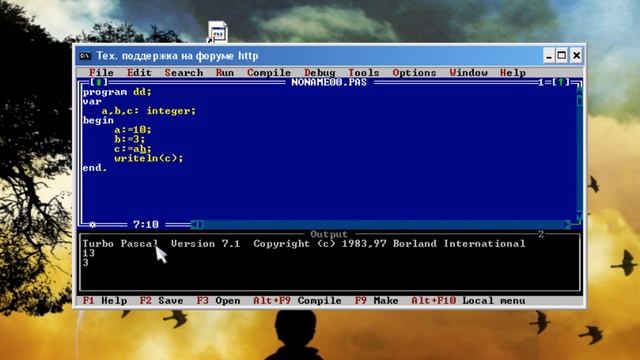 Turbo Pascal 7.1 Урок №4 смотреть онлайн