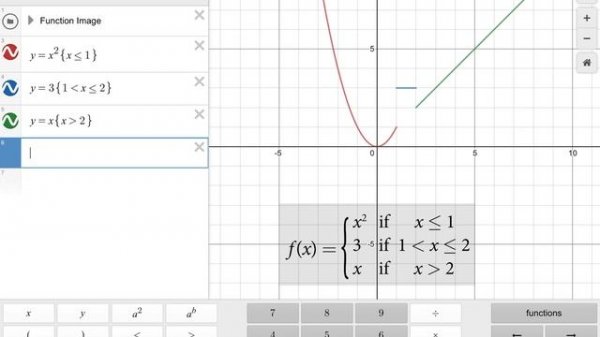 Graphing Piecewise Functions with Desmos