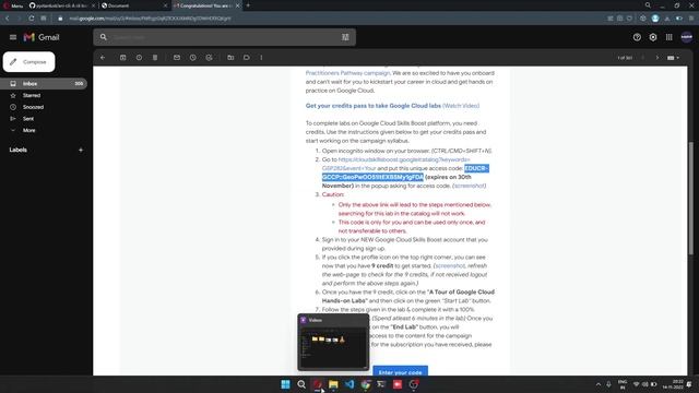 How to activate Google Cloud account using access token | Google Cloud Practitioner Program 2022 смотреть онлайн