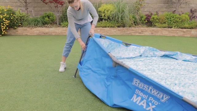 Сборка бассейна Bestway Steel Pro MAX смотреть онлайн