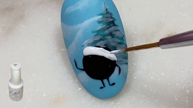 Новогодний дизайн ногтей ? Роспись гель-лаком урок от Artnikitina.ru