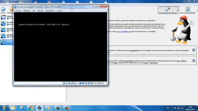 Instalación de Windows Server 2008 Y VirtualBox pantalla completa en Oracle VM смотреть онлайн