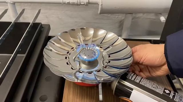 Портативная газовая плитка Чингисхан к баллону с цанговым захватом с лепестками смотреть онлайн