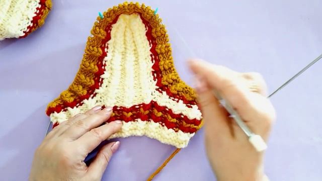 Без швов, тёплые и уютные. Следки спицами, длина подошвы 23см. смотреть онлайн