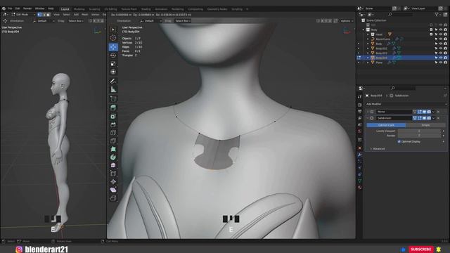 Blender Character Modeling Tutorial - clothes Modelling for Beginners - Part 4 смотреть онлайн