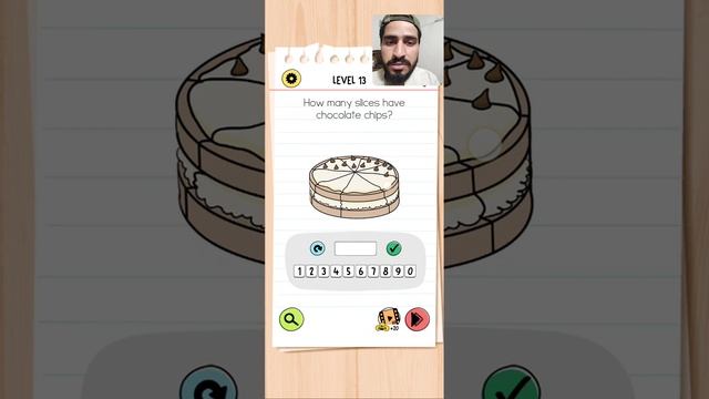 Brain test 4 Level 39 How many slices have chocolate chips Walkthrough смотреть онлайн