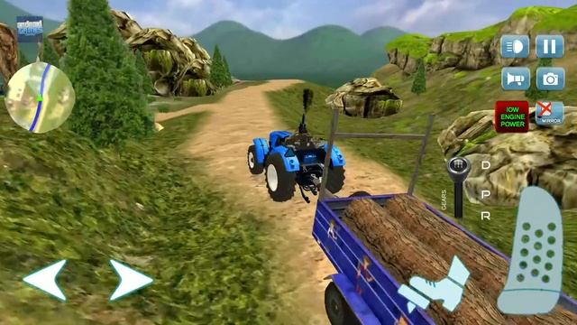 Cargo Tractor Trolley Simulator - Farmer Driving A Tractor - Android Gameplay смотреть онлайн