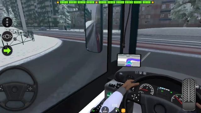 Bus Simulator 2023 на Android | Маршрут 3 Санкт Петербург | Резкая остановка