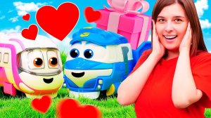 Робот поезд Кей потерял подарок для Макси  Ищем игрушки с Тойклаб! Игры для детей