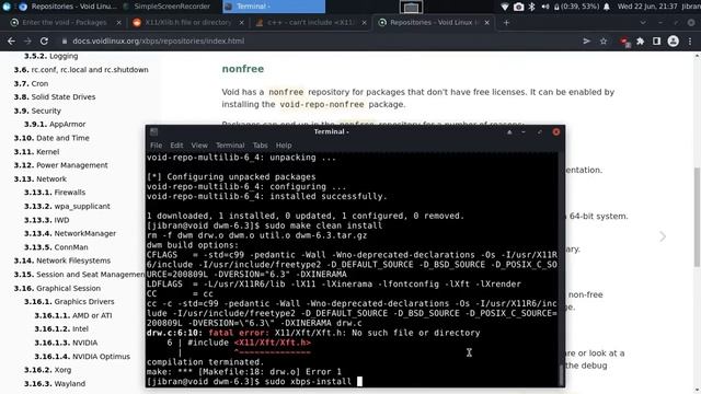 AwesomeWM and DWM in void Linux смотреть онлайн