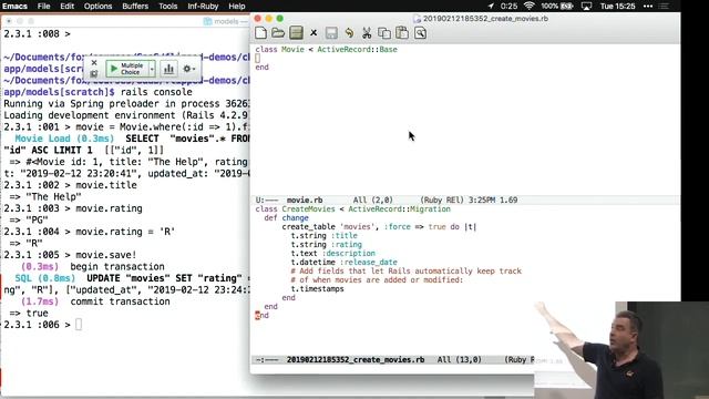 4.2 — Rails Models — Databases and Active Record смотреть онлайн