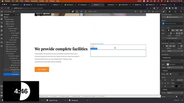 Casually Building in Webflow | Figma To Webflow | WorkSpace Template Part 6 смотреть онлайн