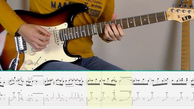 The Eagles - Hotel California - Solo (Guitar Tutorial) смотреть онлайн
