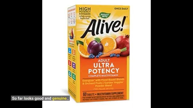 Nature’s Way Alive! Women’s Ultra Potency Complete Multivitamin, High Potency B-Vitamins, Energ... смотреть онлайн