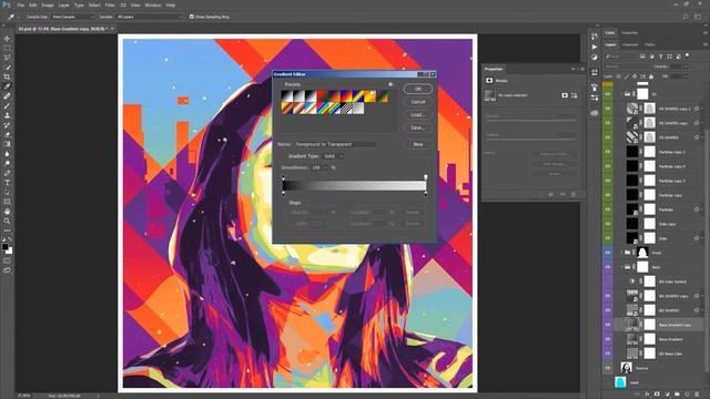Best Way to Create Modern Art Portraits from Photos! | Timelapse смотреть онлайн