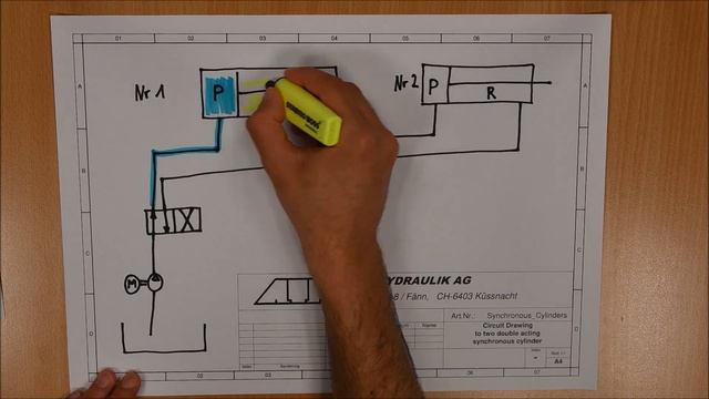 Tutorial - synchronization of hydraulic cylinders without regulation and without proportional valve смотреть онлайн