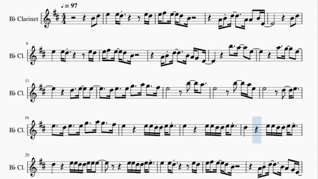Clarinet Sheet Music: How to play Watermelon Sugar by Harry Styles смотреть онлайн