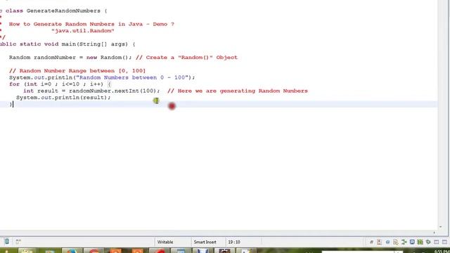 HOW TO GENERATE RANDOM NUMBERS IN JAVA DEMO смотреть онлайн