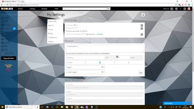 HOW TO CHANGE YOUR DATE/BIRTH ON YOUR ROBLOX ACC!! смотреть онлайн