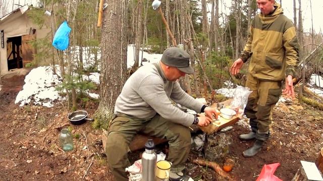 Полевая кухня//Дичь тушеная в березовом соке.Game Stewed In Birch Sap.