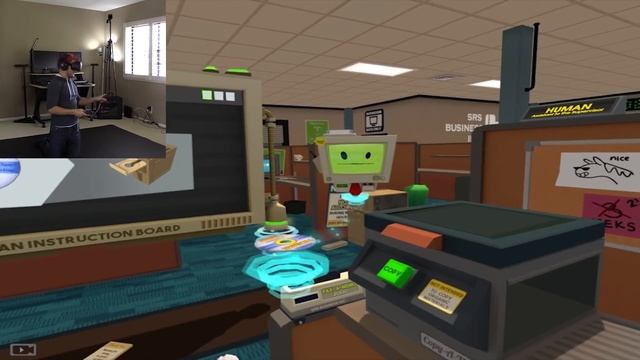 HAPPY OFFICE WORKER | Job Simulator - VIVE смотреть онлайн