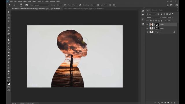 photoshop 2021 tutorial // Double Exposure Photo Editing (photoshop 2021) смотреть онлайн