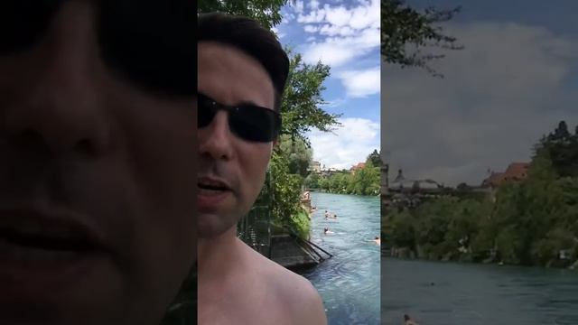 Floating the Aare River - Bern's communal swimming pool смотреть онлайн