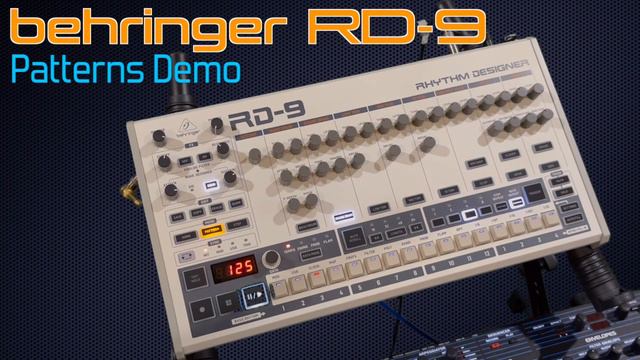 behringer RD-9 Rhythm Designer drum machine. Beat Patterns (TR-909 style). смотреть онлайн