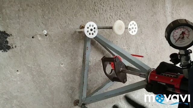 Вырывные испытания забивного фасадного дюбеля Termoclip в бетонной стене, панель Тверской ДСК смотреть онлайн